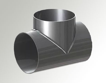 Сварной тройник с накладкой 1000x25 мм 17Г1С ОСТ 34-10-763-97